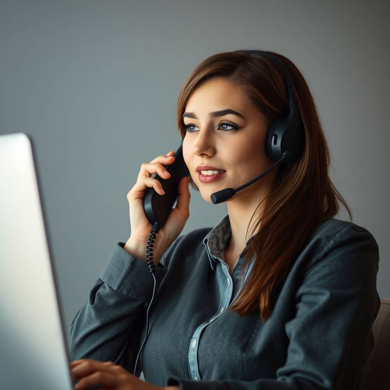 Person using a phone to contact customer support